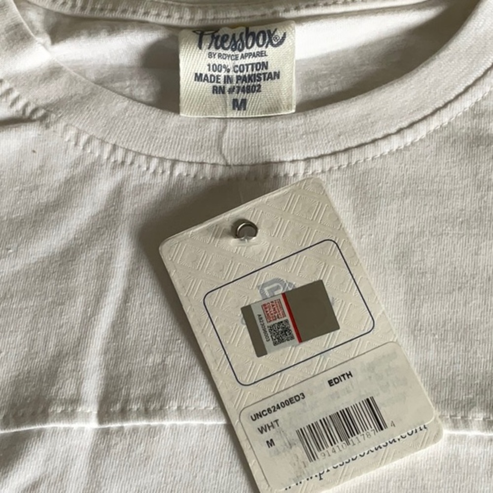 Carolina White Long Sleeve Logo Tee - Picture 2 of 11